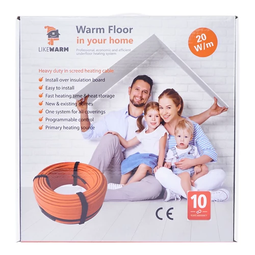 LikeWarm grijaći kabel od 20W/m - pakiranje